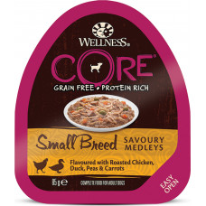 Wellness Core Dog Adult Savoury Medleys Small Breed Grain Free Chicken, Duck, Peas & Carrot  