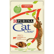 Purina Cat Chow Adult / С Говядиной и Баклажанами в Желе