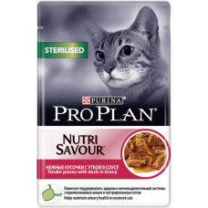 Purina Pro Plan Cat Sterilised Кусочки с Уткой в Соусе