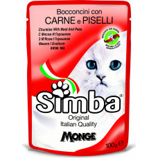 Simba Cat Chunkies with Meat and Peas